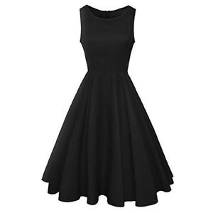 Anni Coco Black Sleeveless Dress, L